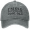 Philysonic Lustige Mütze I'm Old But I'm Like Cool Old Hat Herren Baseball Cap Modische Mütze, Grau, Einheitsgr��e