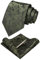JEMYGINS olivgrün krawatte Paisley Seide Herren Krawatten und Einstecktuch mit krawattenklammer Sets
