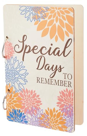 SUPERDANT Blumen Grußkarten Organizer zum Jahrestag und Muttertag Weihnachtskarte Grußkarten Binder Hochzeitskarte Urlaubskarten Grußkartenalbum Halter Buch Loseblatt Ordner Besonderer Tag