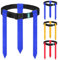 CHCAES Flag Football GüRtel mit Verschiebbaren Flaggen Flag Football Belt Trainingsausrüstung für Kinder oder Erwachsene Blau