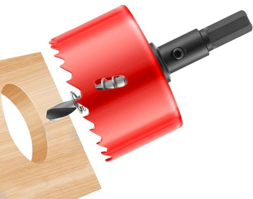 LEPEVNEY 3/75mm Hole Saw Cutter HSS Bi-Metal Drill Bit for Wood, Plastic, Aluminum, Soft Metal Sheet, Drywall (1 1/4 Inch)