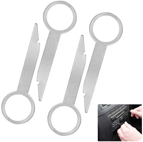 Car Radio Removal Tool Key DIN Release Keys Set for Audi, Car Radio Removal Tool Set, DIN Release Keys Compatible with Audi A1, Essential Car Audio Maintenance Kit