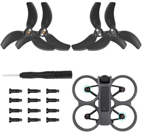 Propeller for Avata 2 Propeller, Drone Avatar Propeller with 12 Screws & Screwdriver, Accessories for Drone Replacement, 3032S DJI Avatar 2 Propeller Blades Low Noise, Accessories for Drone