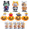 MORAINJAY 7er-Set 2024 Halloween Mini-Aufziehspielzeuge Lustige Gehende Kürbisse, Skelette, Geister Kleine Spielzeuge für Halloween-Partys und Mitgebsel