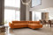 Kaiser Möbel - Ecksofa mit Schlaffunktion - Big Sofa - 275 x 202 cm - Relaxsofa, Verstellbare Kopfstützen, L Form, XXL, mit Bettkasten, Große Liegefläche 125x193 - Falio L Eckcouch Rechts, Orange