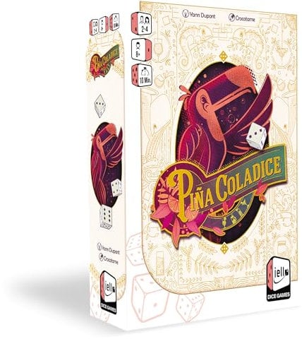 Pina Coladice | Würfelspiel für Cocktail-Fans ab 8 Jahren | Gesellschaftsspiel für 2–4 Spieler | Strategie und Spaß mit Mini-Holz-Cocktailgläsern | Ideal für Partys und Spieleabende