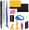 27 Pezzi Spatola per Pellicole Adesive, Spatola per Wrapping Pellicola Auto, Spatola Kit Carta da Parati, Kit Wrapping Auto, Kit di Attrezzi di Installazione di Pellicole per Vetri Vinile Auto