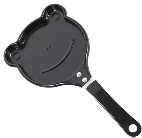 Homoyoyo Antihaft Eierpfanne Froschform Kleiner Bratpfanne mit Hitzebeständigem Griff Antihaftbeschichtet für Spiegeleier Pfannkuchen und Andere Speisen