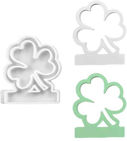 JOZMMZEOOA Kleeblatt Silikonformen Gießformen,Silikonform Ostern Silikon Gießformen Gipsformen Kerzen Selber Machen Set zum Gießen Kerzenformen Gießen Silikonform Frühling,für DIY Gips Ostergeschenke