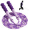 2.8 M Beaded Jump Rope, Verhedderungsfrei Beaded Rope Skipping Seil Kinder, 8mm Rutschfestes Verstellbare Springseil Kinder, Flexibel PVC Perlen Springseil für Erwachsene für Anfänger und Studenten