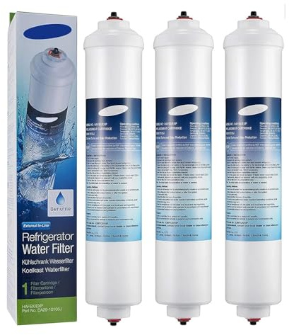 Kühlschrank-Wasserfilter, Kompatibel Mit Samsung, DA29-10105J WSF-100 Aqua-Pure Plus, Kompatibel Mit LG, 5231JA2010B GE GXRTQR, Wasserfilter DA29-10105J(3pcs)