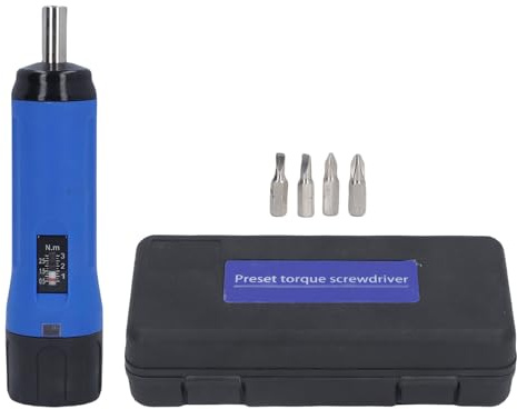 Tomotato Tournevis à couple préréglé 0.5-3Nm avec embouts PH et plat, réglage de torsion précis, échelle linéaire secondaire, matériau ABS et fer, pour applications électriques, lé