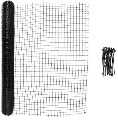 Cat Proofing Fence, Catio Cats Outdoor Enclosure Kit, 10m x 65cm Weatherproof Garden Mesh Fencing (10M Mesh)