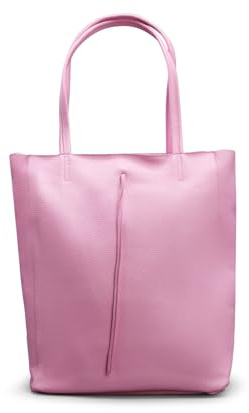 Brise Art Damen Shopper Tasche Echtleder Handgefertigt Tote Bag | Schultertasche, Echtes Leder, Handtasche mit Reißverschluss & Reißverschluss-Innenfach, 37 x 28 x 13 cm, Made in Italy