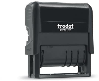 Trodat 4817 Dial-A-Word Dater, Black, 75x30x92mm