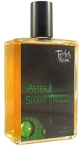 Original Teufelsküche After Shave Patchouli Natur Klassischer Vintage-Duft für Männer mit Charakter, 100ml Rasierwasser