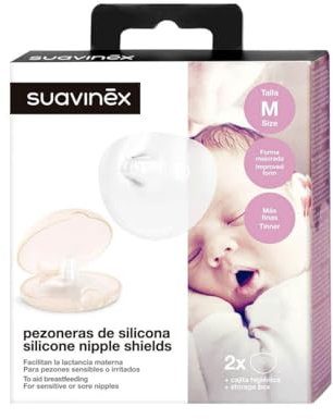 Suavinex 3304105 Nipple Shields Pack of 2 Transparent