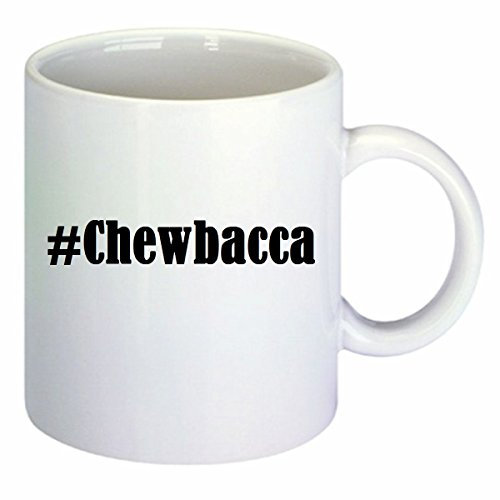 Kaffeetasse #Chewbacca Hashtag Raute Keramik Höhe 9,5cm ? 8cm in Weiß