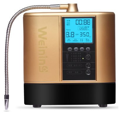 lf600e Alkaline Wasserfilter Haushalt Wasser Ionisator Luftreiniger Farbe: Gold