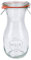 6x WECK-Saftflasche 290ml mit Gummiring und 2 Klammern