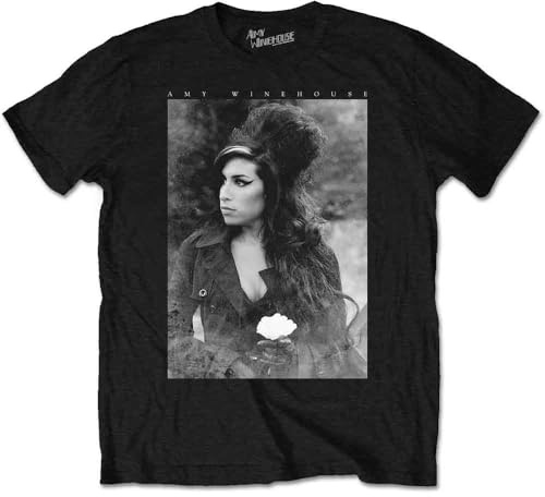Rock Off Officially Licensed Products Men's Flower Portrait T-Shirt (Pack of 1)