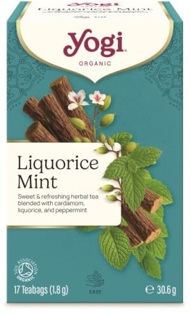 Yogi Tea Licorice Mint Teabags (Pack of 2, Total 34)