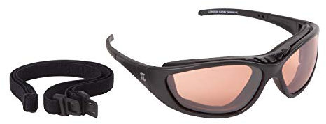 PiWear® London Motorradbrille für Brillenträger mit Sehstärke verglasbare Brille schwarz braun getönt Dioptrien Damen Herren Antibeschlag Chopper HD