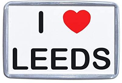 I Love Leeds - Small Plastic Fridge Magnet