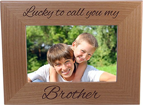 Lucky To Call You My Brother, Holz-Bilderrahmen, 10,2 x 15,2 cm
