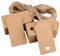 H&S Geschenkanhänger aus Kraftpapier - 120 Stück - Anhänger zum Beschriften mit Jute Schnur Nicht Nur für Weihnachten oder Geburtstag - Etiketten mit Herz Ausschnitt Design - Anhänger Kraftpapier