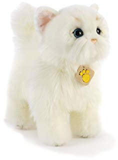 Plush & -Whitty Katze Weiß 28 cm Plüschtier Katzen, Mehrfarbig, 8029956159459