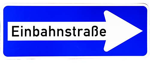 ORIGINAL Verkehrsschild Nr. 220 - 20 Einbahnstraße rechtsweisend 300 x 800 mm Verkehrszeichen Schild Straßenschild Zusatzschild Verkehrsschilder Verkehrsschild Straßenzeichen rechts Einbahnstrasse