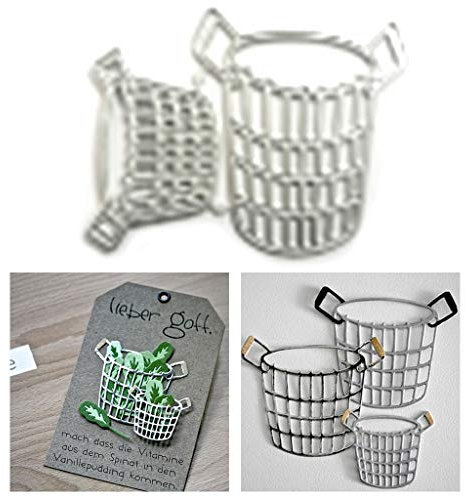 ECMQS Korb Stanzschablone, Scrapbooking Prägeschablonen Stanzformen Schablonen Für Scrapbooking, Fotopapier, Karten, Handwerk Prägen DIY Herstellung