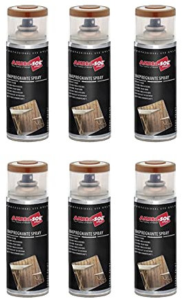 Ambro-Sol V407TE - Espray para Manchas para Madera, Teca, 400ml, 6 unidades