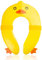 Pejoye Adaptador WC Niños, Adaptador para Inodoro para Niños, WC Portatil Niños, Plegable Reductor WC para Viaje para Niños y Niñas, con 1 Bolsa de Transporte (Pato Amarillo)