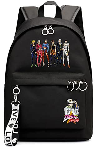 flowereyes JoJo's Bizarre Adventure Rucksack Mode Casual Reisetasche Anime Charaktere Cartoon gleichen Stil Schultasche Frauen Männer Kinder