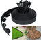 UISEBRT Rasenkante Kunstoff 30m - Flexible Lawn Edging mit Erdanker Plastic Beeteinfassung Gartenzaun Beetumrandung Rasenbegrenzung Lawn Border Garten Dekorativ, Schwarz