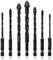 Mesee 7Pcs Forets Hélicoïdaux en Carbure de Tungstène 3-12mm Forets à Maçonnerie en Tige Hexagonale 1/4 pouce Mèche Foret Croisé pour Perçage sur Béton, Pierre, Carreaux, Céramique, Bois, Verre
