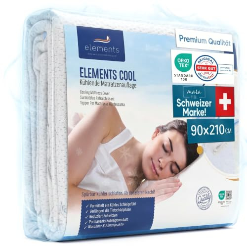 Mara Vital Kühlende Matratzenschoner 90x210 | Endlich kühl schlafen Dank PCM Kühlfasern | Matratzenauflage gegen Schwitzen mit 3–5 °C Kühleffekt | Matratzenschutz für den Sommer Oeko-TEX Zertifiziert