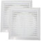 Vent Systems Ø6 Duct - 8 x 8 Inch Pack of 2 White Air Vent Cover - Bathroom Exhaust Vent Pipe - Louvered Outdoor Dryer Vent Cover - White Ø150 mm (200 x 200 mm)
