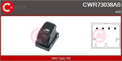 Casco CWR73038AS Schalter Glasheber Vag