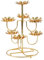 MILISTEN Lotus Candle Holde: Ghee Oil Lamp Holders Buddha Tealight Candle Tray Candle Stand Metal Candelabra Lotus Lamp Diwali Candle Tea Light Stand for Temples Home