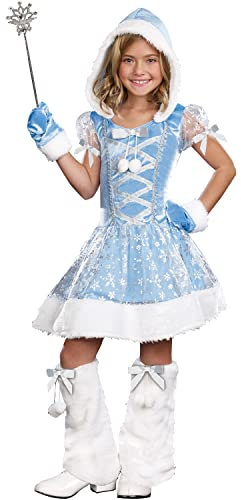 Krause & Sohn Eiskönigin Kostüm Prinzessin Elsa von Erendell für Kinder 6-12 Jahre blau Fasching Kindergeburtstag (10-12 Jahre)