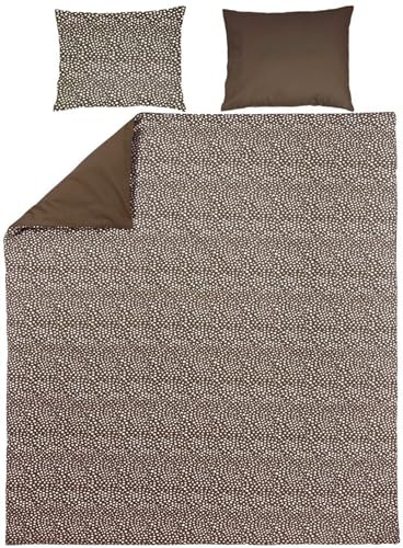 MEYCO Home Bettwäsche 240x200/220cm inkl. Kopfkissenbezug Cheetah Brown | 100% Baumwolle - Oeko Tex zertifiziert - weich - atmungsaktiv - waschbar & trocknergeeignet