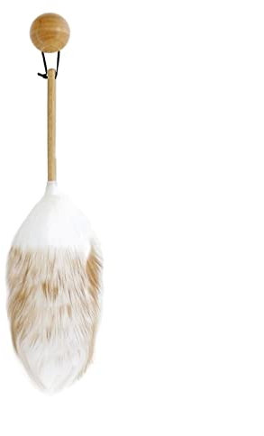 ACiyD Plumeau Lavable Plumeau Blanc Plumeau Laine Plumeau Plumeau Ménage Nettoyage Artefact Cendre Balayeuse Brosse Intérieur Microfibre Duster Cobweb Duster (Color : Long Section 58cm) (Short 48cm