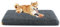 Feandrea Hundebett, orthopädisches Hundekissen, mit Noppenschaumstoff gepolstert, Bezug abnehmbar und waschbar, Größe XL, für mittlere und große Hunde, 110 x 73 x 10 cm, dunkelgrau PGW213G02