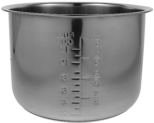 SHERCHPRY Revestimiento De Olla Arrocera Olla Interior De Cocina Eléctrica Forro De Cocina Eléctrica Olla Interior Cocina Electrica Olla Multiusos Arroz Acero Inoxidable Componente Metal