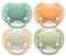 Philips Avent ultra soft ciuccio - 4 ciucci morbidi e flessibili per bambini di età compresa tra 0 e 6 mesi, senza BPA, con custodia da trasporto per sterilizzatore modello SCF091/35