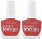 Maybelline New York Make-Up Superstay Nailpolish Forever Strong 7 Days Finish Gel Nagellack Passionate Red/Farblack mit ultra starkem Halt ohne UV Lampe in kräftigem Rot, 1 x 10 ml (Packung mit 2)