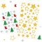 Bluelves Weihnachts Sticker,10pcs Gold Stern Weihnachtsbaum Sticker,Selbstklebende Weihnachtsdeko,Glitzer Gold Weihnachtsbaum Sterne Schneeflocken Aufkleber für Weihnachtliche Bastelarbeiten und Deko